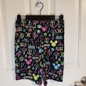 Disney Parks Her Universe Black Neon Biker Shorts